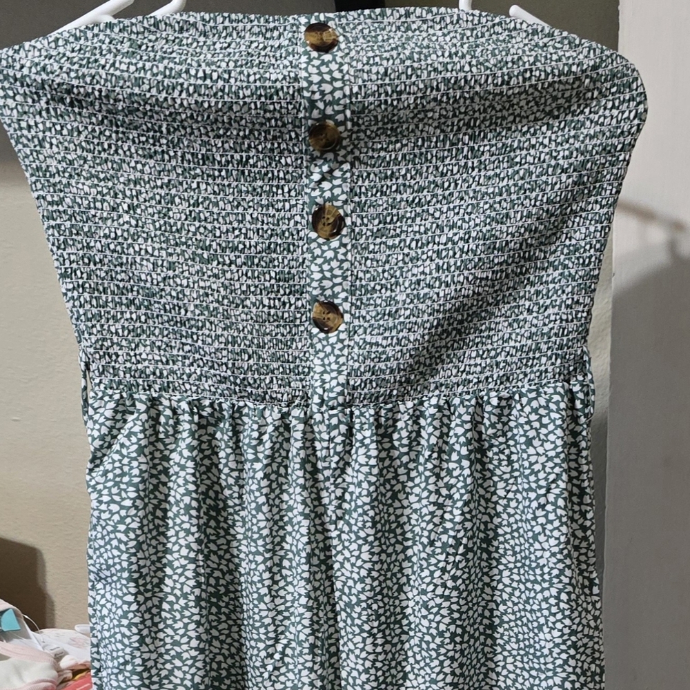 Elegant Green Patterned Skirt